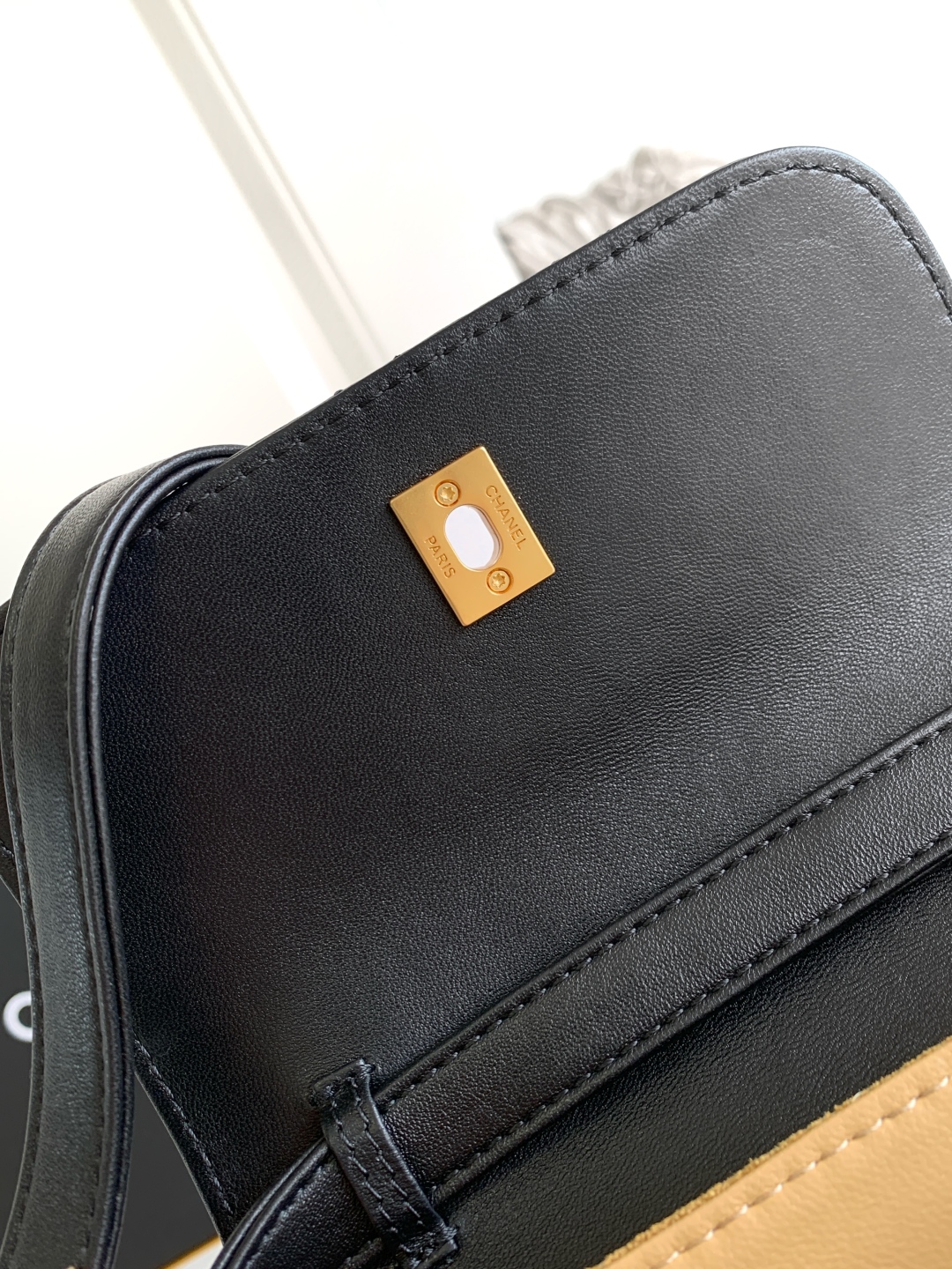 CHANEL 高仿 拼接斜背小包 菱格紋金扣 經典時尚款｜歐美奢侈品精品推薦