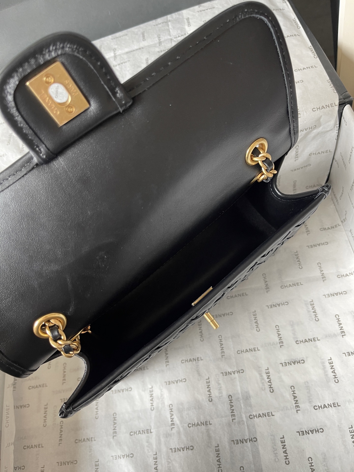 CHANEL A貨立體菱格鏈條包 黑色復古小香風肩背包｜歐美奢侈品精品推薦