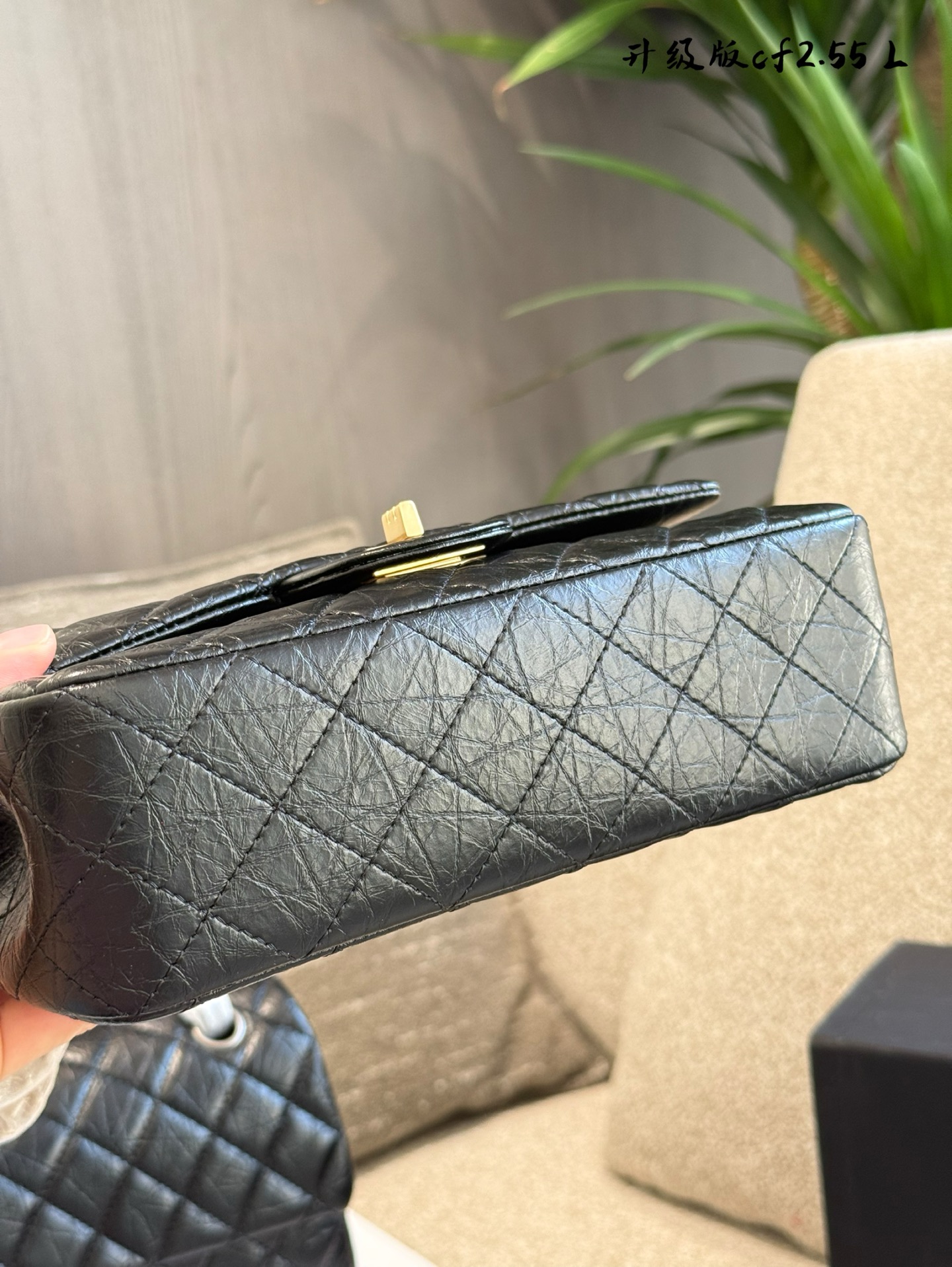 Chanel 高仿黑色羊皮 2.55 升級款菱格單肩包｜歐美奢侈品精品推薦