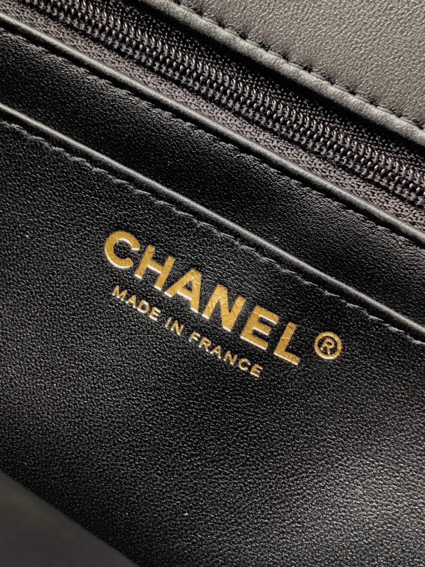CHANEL A貨 黑色天鵝絨小型菱格鏈條包 低調經典款｜歐美奢侈品精品推薦