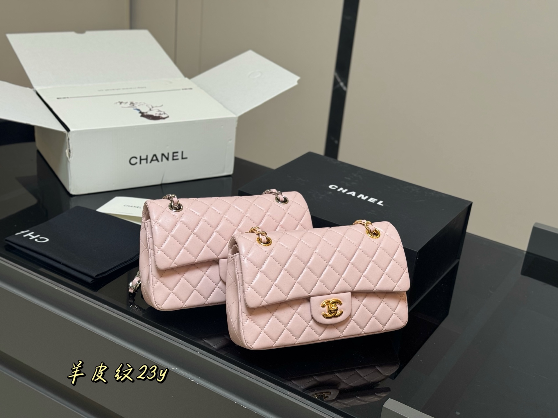 CHANEL 一比一粉色羊皮鏈條包 甜美氣質款｜歐美奢侈品精品推薦