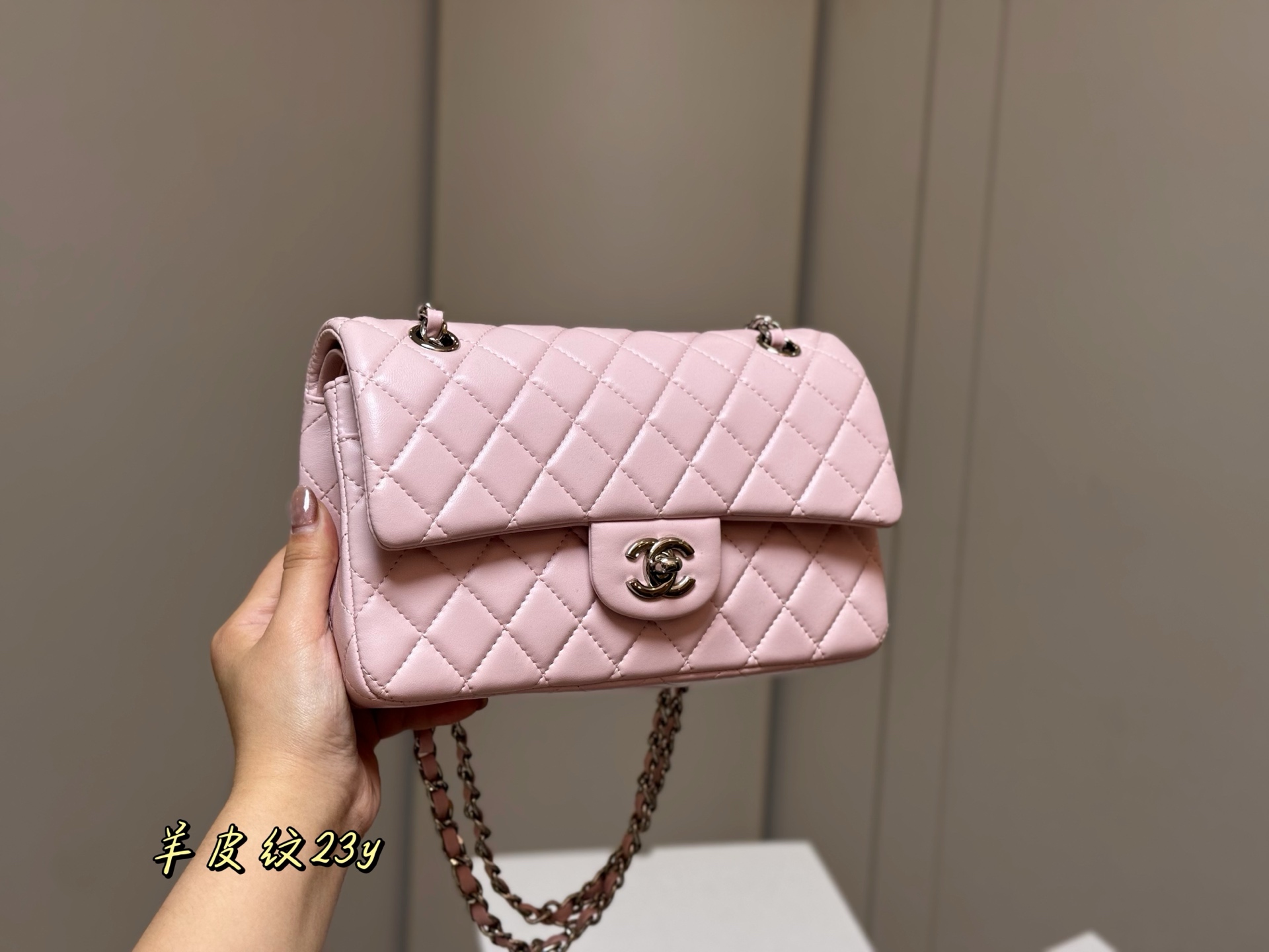 CHANEL 一比一粉色羊皮鏈條包 甜美氣質款｜歐美奢侈品精品推薦