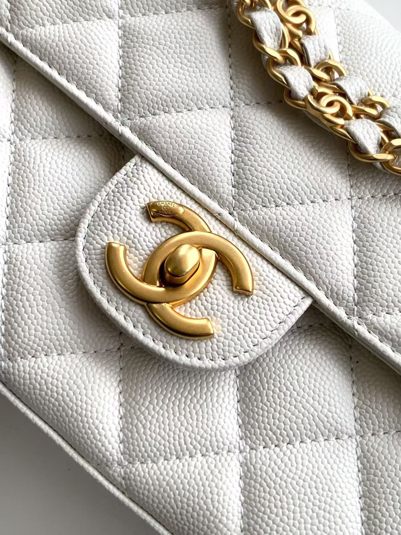 CHANEL 原單白色迷你鏈條包 優雅百搭款｜歐美奢侈品精品推薦