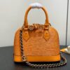 LV高仿Alma BB K00015橙色壓紋女款手提包鏈條精品設計｜歐美奢侈品精品推薦