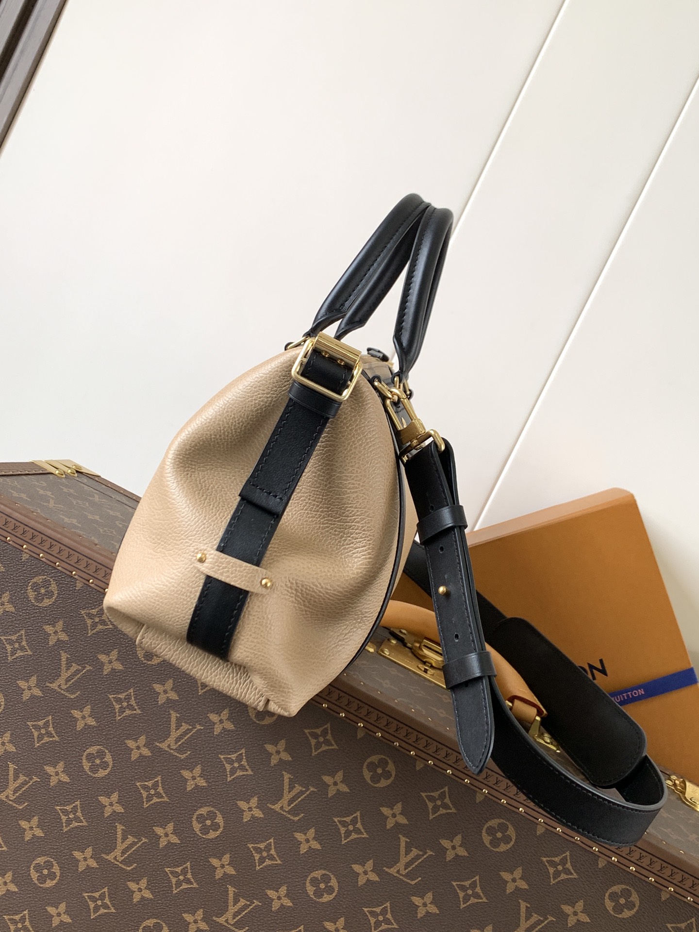 LV 原單 拼色波士頓包 優雅造型 經典百搭款｜歐美奢侈品精品推薦