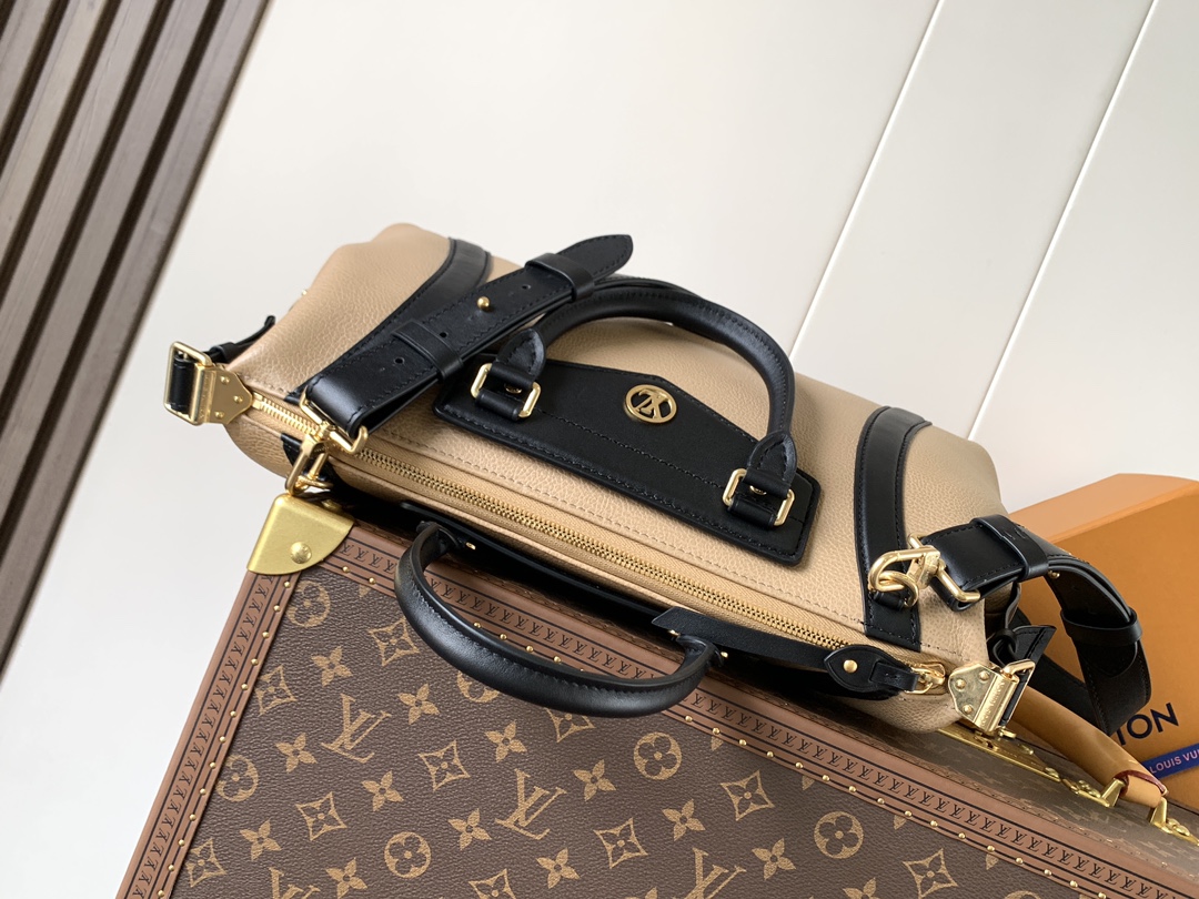 LV 原單 拼色波士頓包 優雅造型 經典百搭款｜歐美奢侈品精品推薦