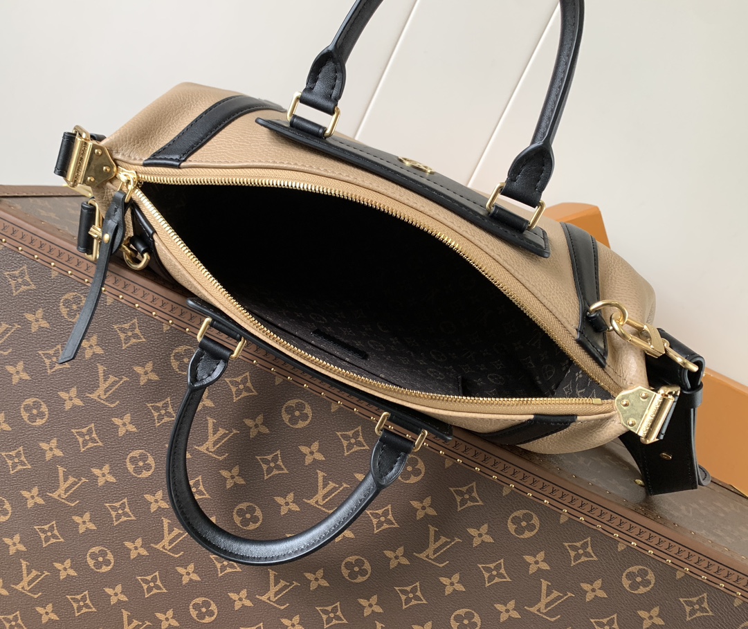 LV 原單 拼色波士頓包 優雅造型 經典百搭款｜歐美奢侈品精品推薦