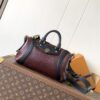 LV A貨 酒紅拼色波士頓包 復古典雅 日常百搭｜歐美奢侈品精品推薦