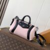 LV 一比一 粉色拼黑波士頓包 時尚小巧 百搭優雅｜歐美奢侈品精品推薦