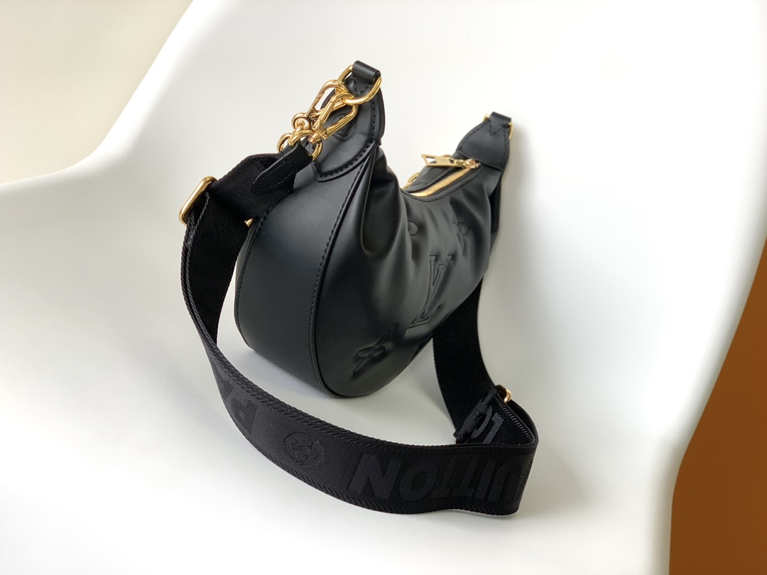 LV 精品仿製 黑色半月包 金屬鏈條 高級百搭款｜歐美奢侈品精品推薦