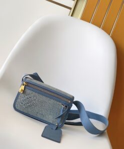 LV 高仿 牛仔藍迷你斜挎包 時尚休閒百搭
