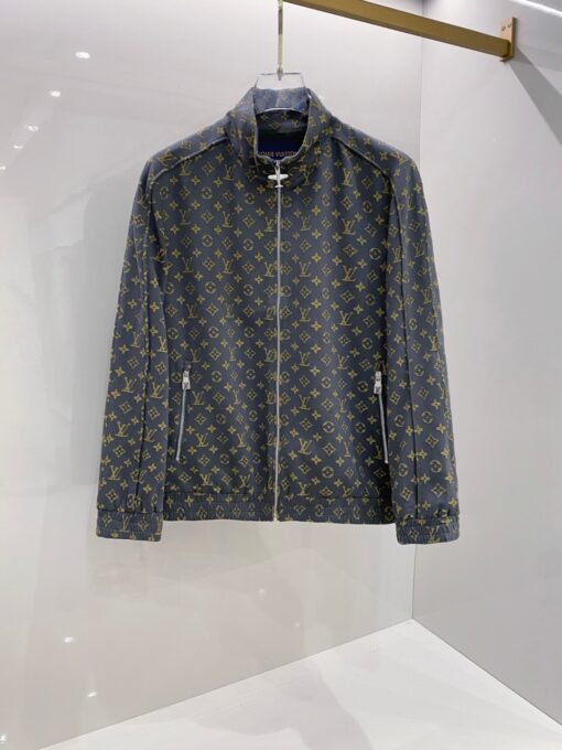 LV高仿男士Monogram印花夾克經典圖案潮流外套