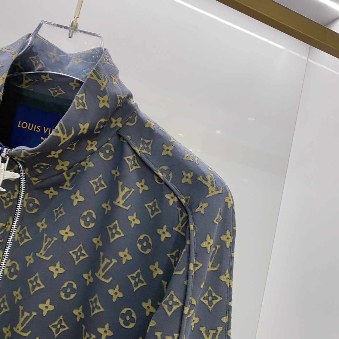 LV高仿男士Monogram印花夾克經典圖案潮流外套｜歐美奢侈品精品推薦