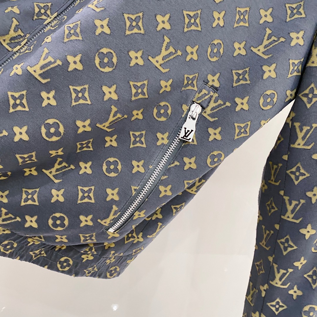 LV高仿男士Monogram印花夾克經典圖案潮流外套｜歐美奢侈品精品推薦