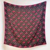 LV 高仿女士絲巾櫻桃印花深咖啡Monogram時尚方巾｜歐美奢侈品精品推薦
