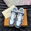 LV高仿白藍配色運動男女款球鞋街頭潮流設計｜歐美奢侈品精品推薦