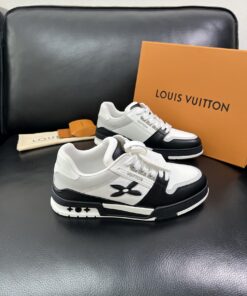 LV 原單男士運動鞋黑白撞色經典潮流百搭款