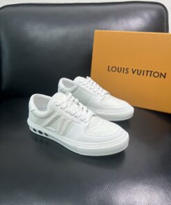 LV 高仿純白休閒鞋 男士低筒板鞋 百搭潮流款