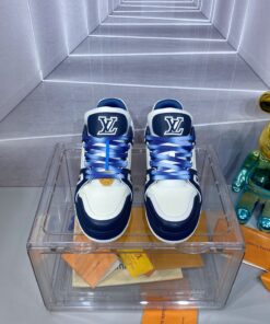 LV一比一男士運動鞋藍白配色潮流球鞋百搭款