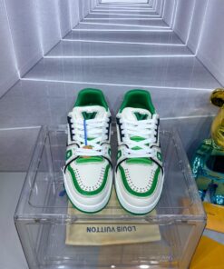 LV 原單 Trainer 綠白配色運動鞋