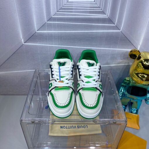 LV 原單 Trainer 綠白配色運動鞋