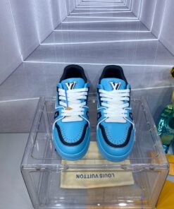 LV A貨 Trainer 天藍黑拼色運動鞋