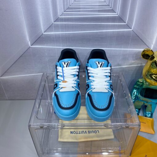 LV A貨 Trainer 天藍黑拼色運動鞋