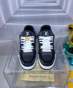 LV 原單 Trainer 黑灰丹寧運動鞋 經典百搭款