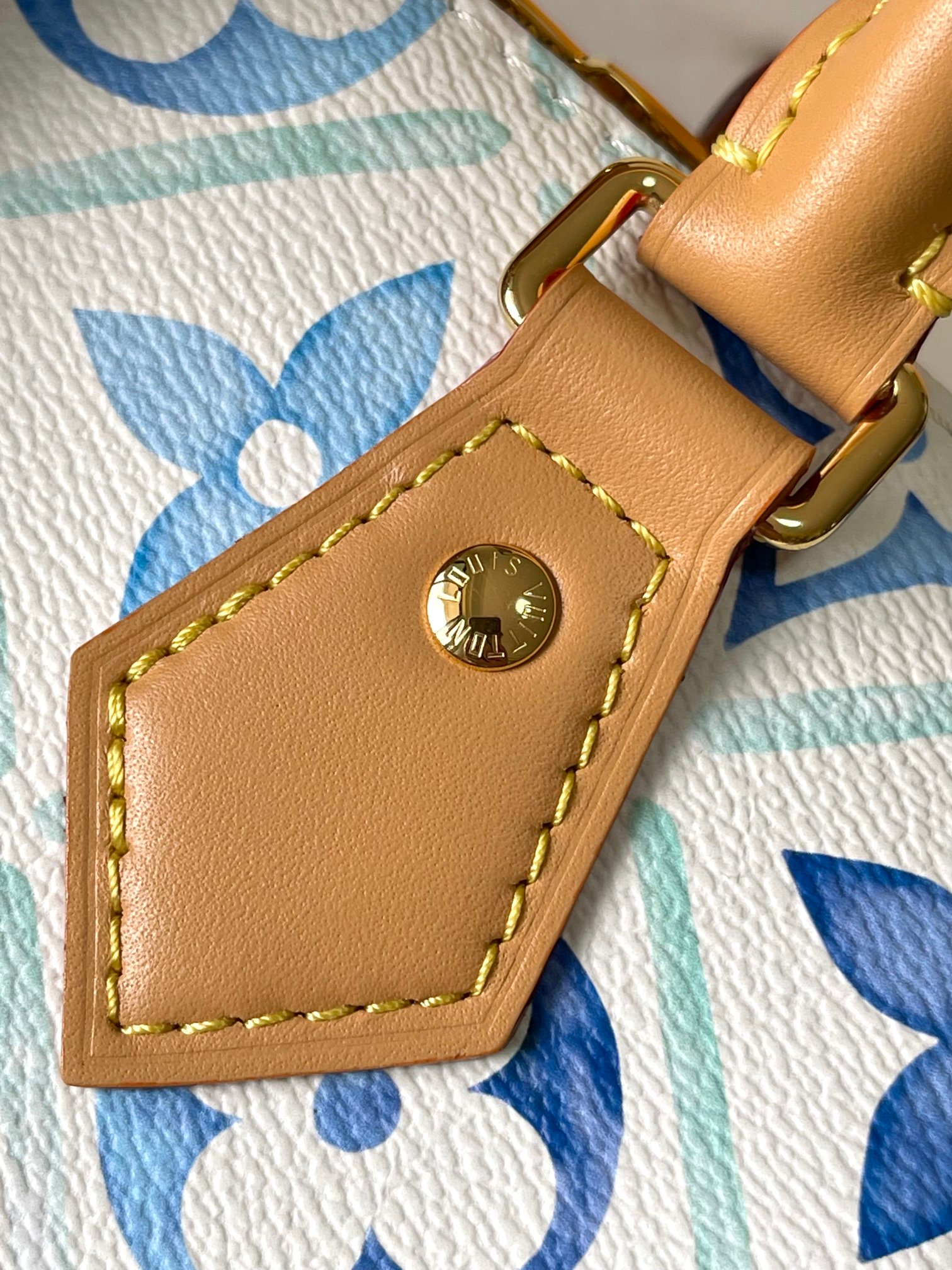LV 一比一 Monogram 手提包 優雅藍白花紋 經典百搭款｜歐美奢侈品精品推薦