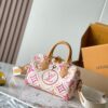 LV 高仿 Monogram 手提包 粉橘撞色 優雅時尚款｜歐美奢侈品精品推薦
