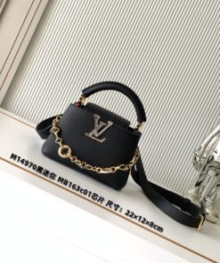 LV 一比一 黑色手提包 金鏈條精緻小巧百搭