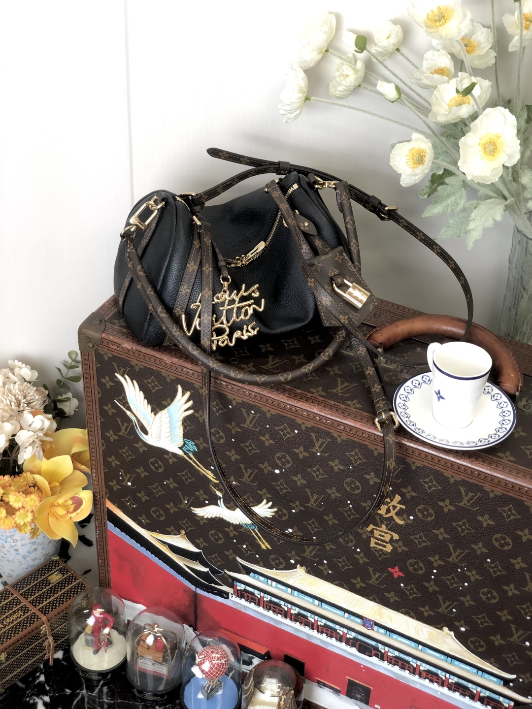 LV 一比一 黑色拼接相機包 Monogram肩帶 百搭款｜歐美奢侈品精品推薦