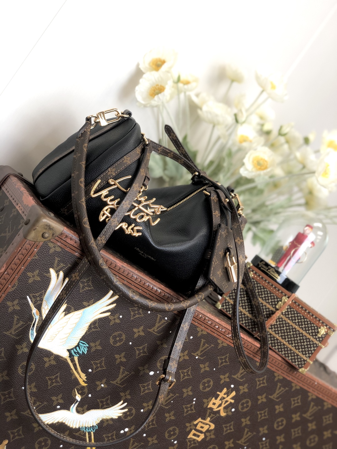 LV 一比一 黑色拼接相機包 Monogram肩帶 百搭款｜歐美奢侈品精品推薦