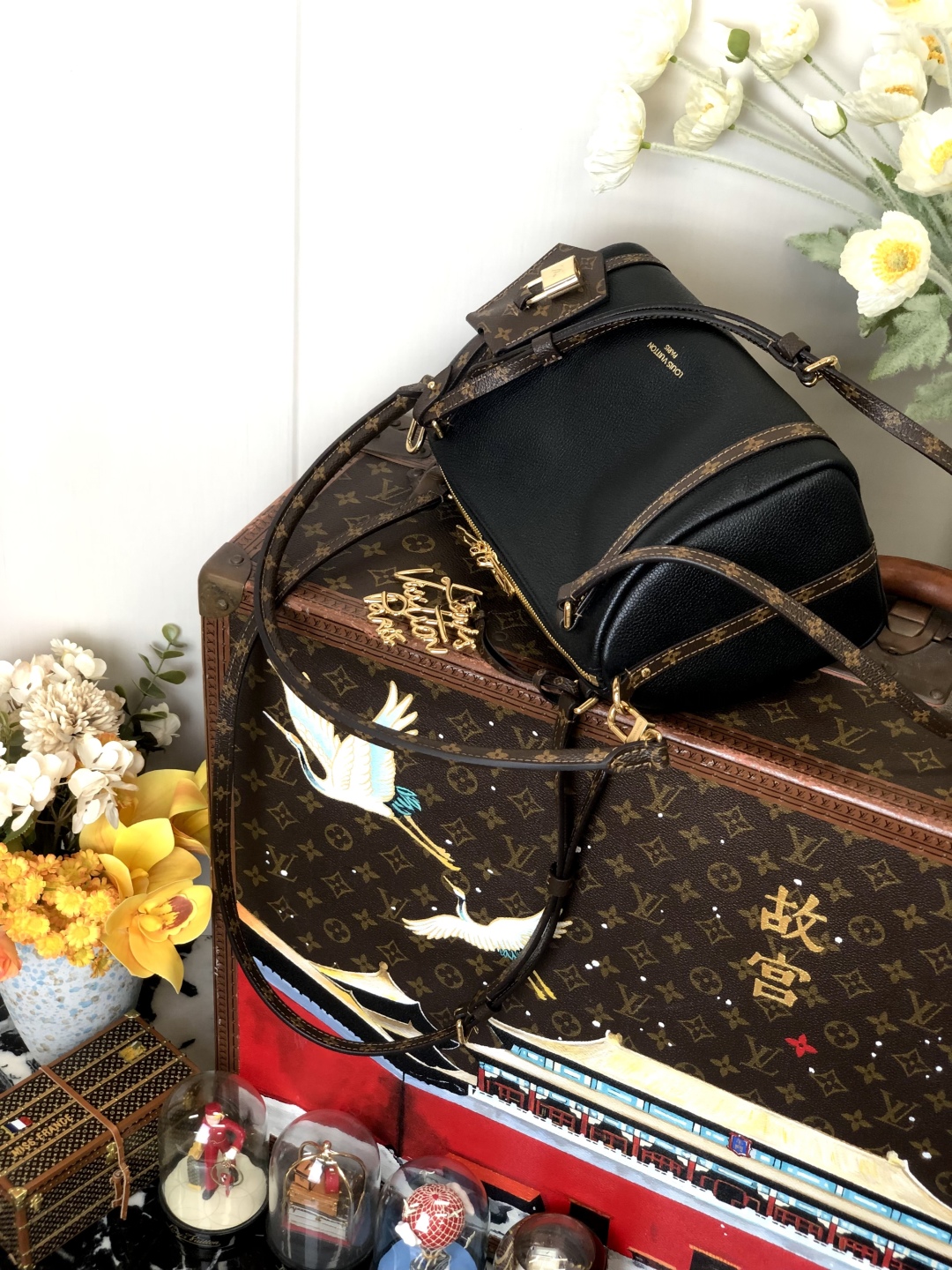 LV 一比一 黑色拼接相機包 Monogram肩帶 百搭款｜歐美奢侈品精品推薦