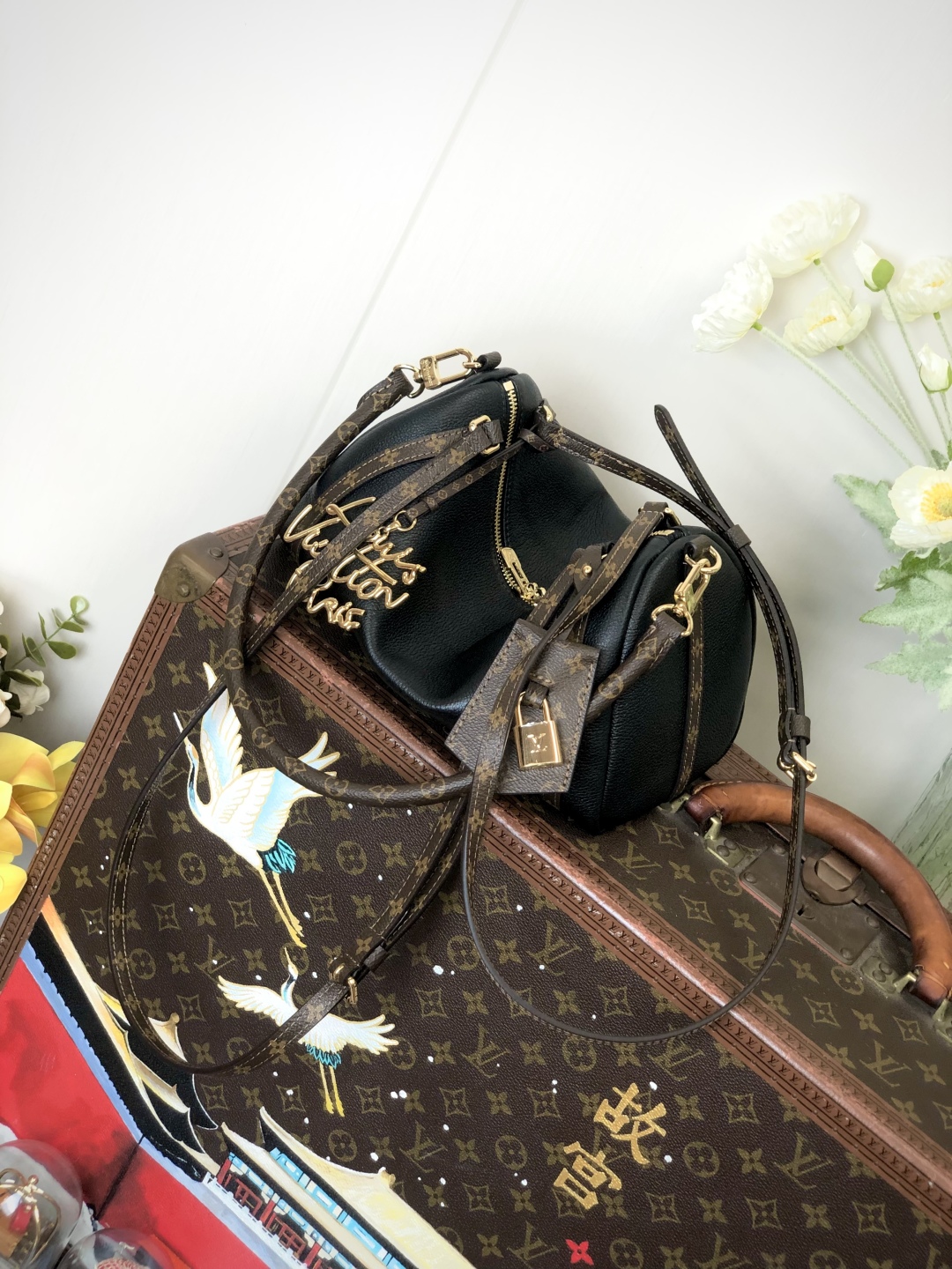 LV 一比一 黑色拼接相機包 Monogram肩帶 百搭款｜歐美奢侈品精品推薦