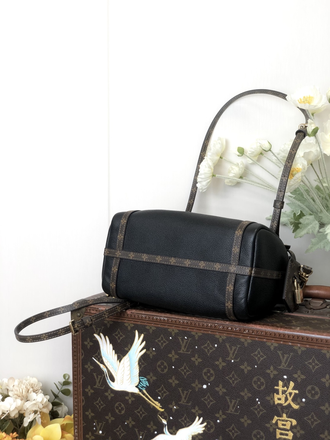 LV 一比一 黑色拼接相機包 Monogram肩帶 百搭款｜歐美奢侈品精品推薦
