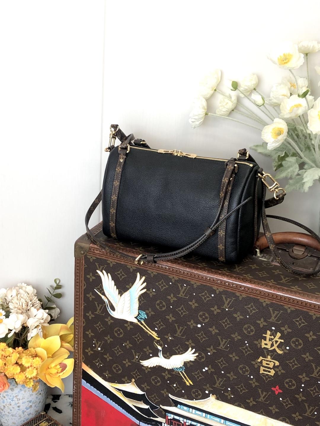 LV 一比一 黑色拼接相機包 Monogram肩帶 百搭款｜歐美奢侈品精品推薦