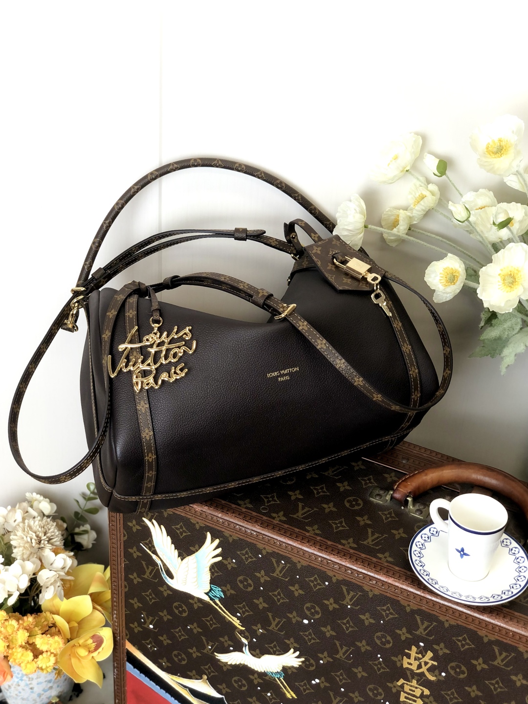 LV 一比一 黑色拼接相機包 Monogram肩帶｜歐美奢侈品精品推薦