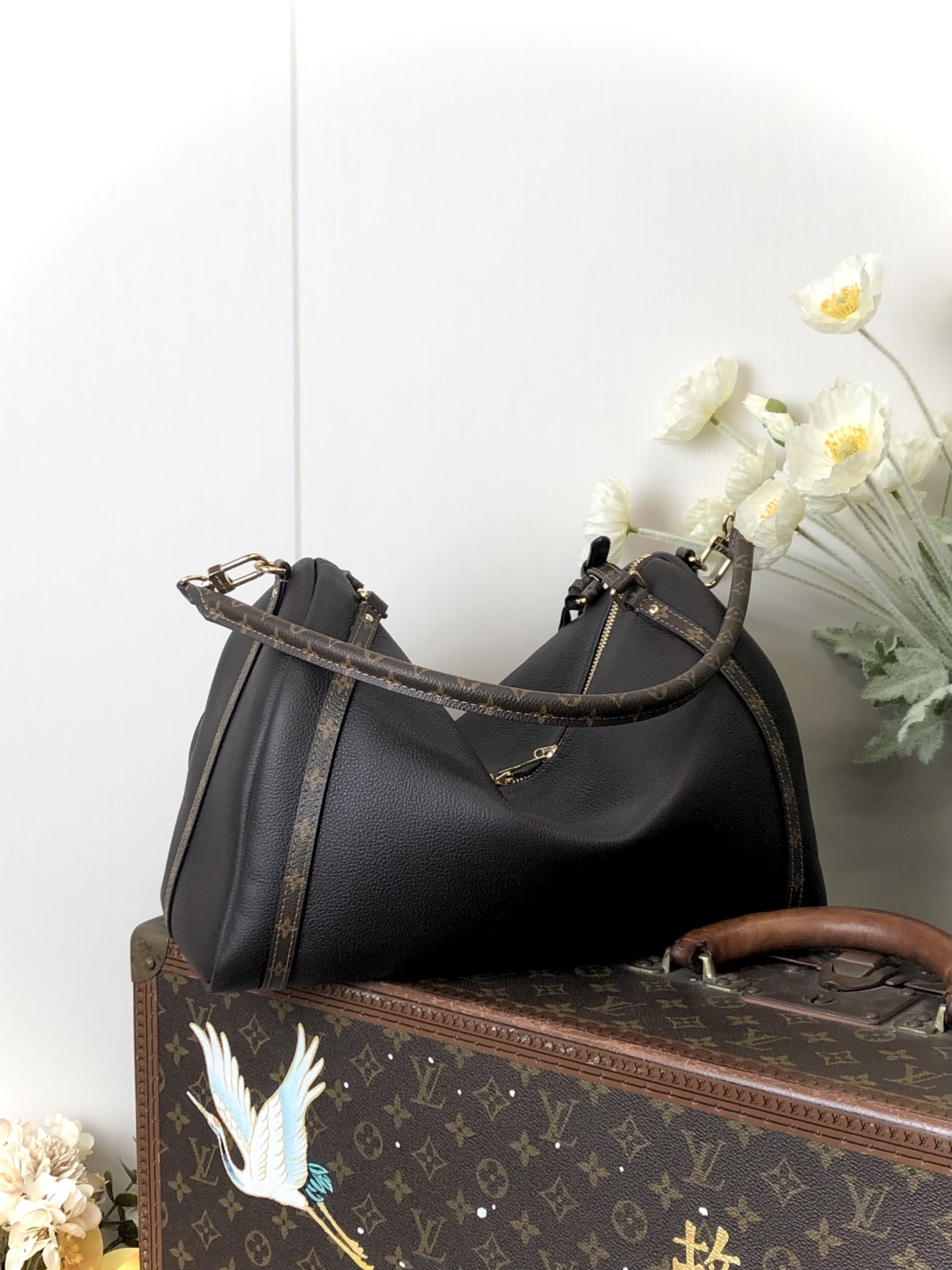 LV 一比一 黑色拼接相機包 Monogram肩帶｜歐美奢侈品精品推薦