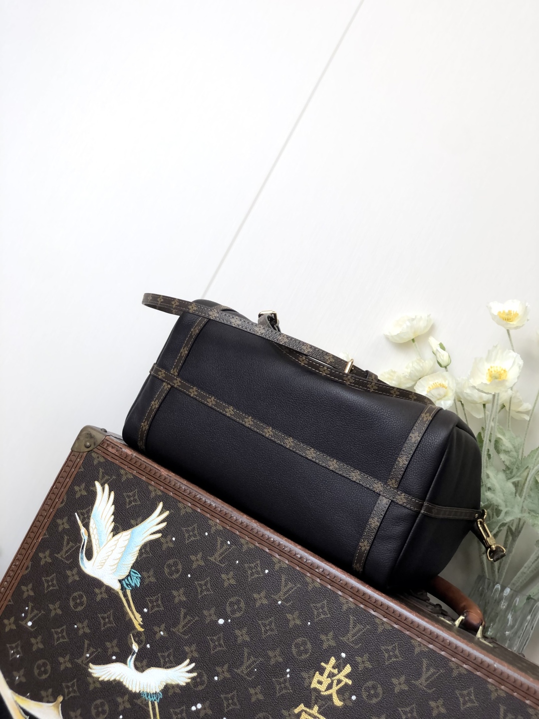 LV 一比一 黑色拼接相機包 Monogram肩帶｜歐美奢侈品精品推薦