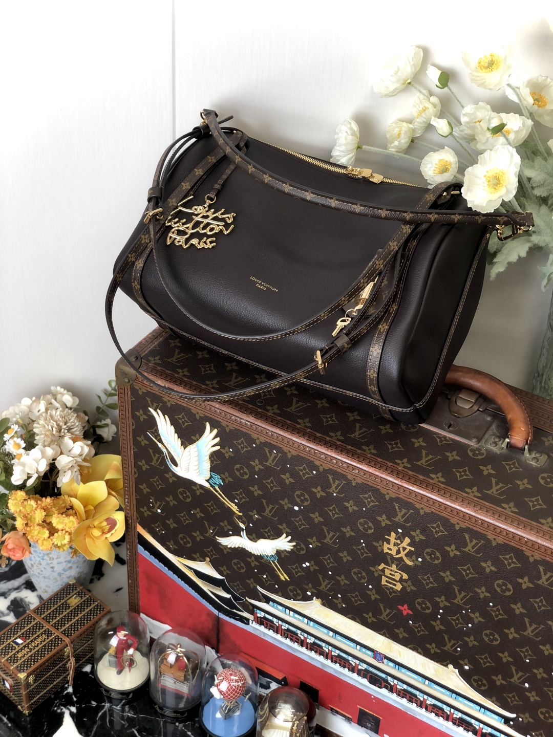 LV 一比一 黑色拼接相機包 Monogram肩帶｜歐美奢侈品精品推薦