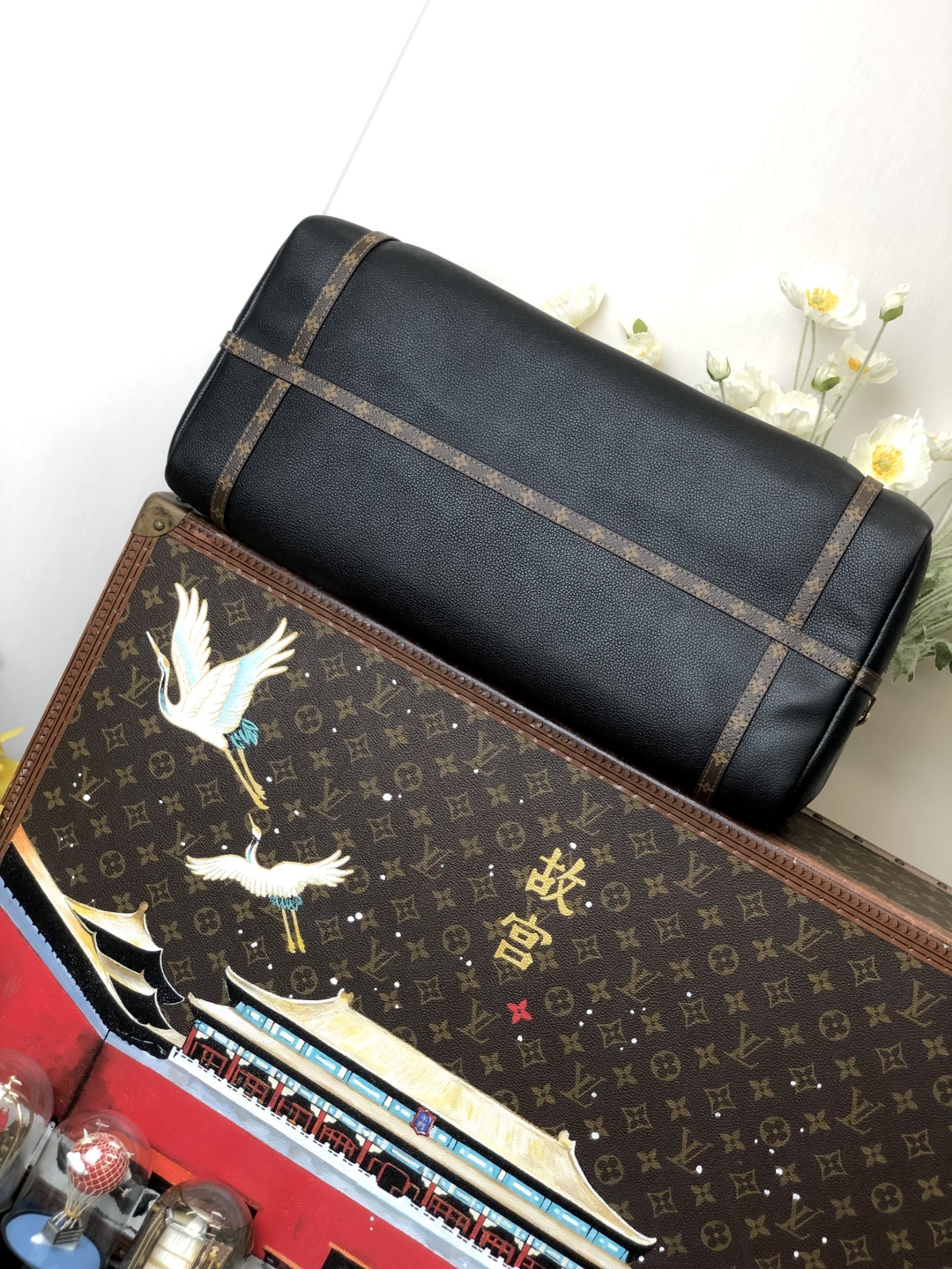 LV 一比一 黑色大型旅行包 Monogram肩帶｜歐美奢侈品精品推薦