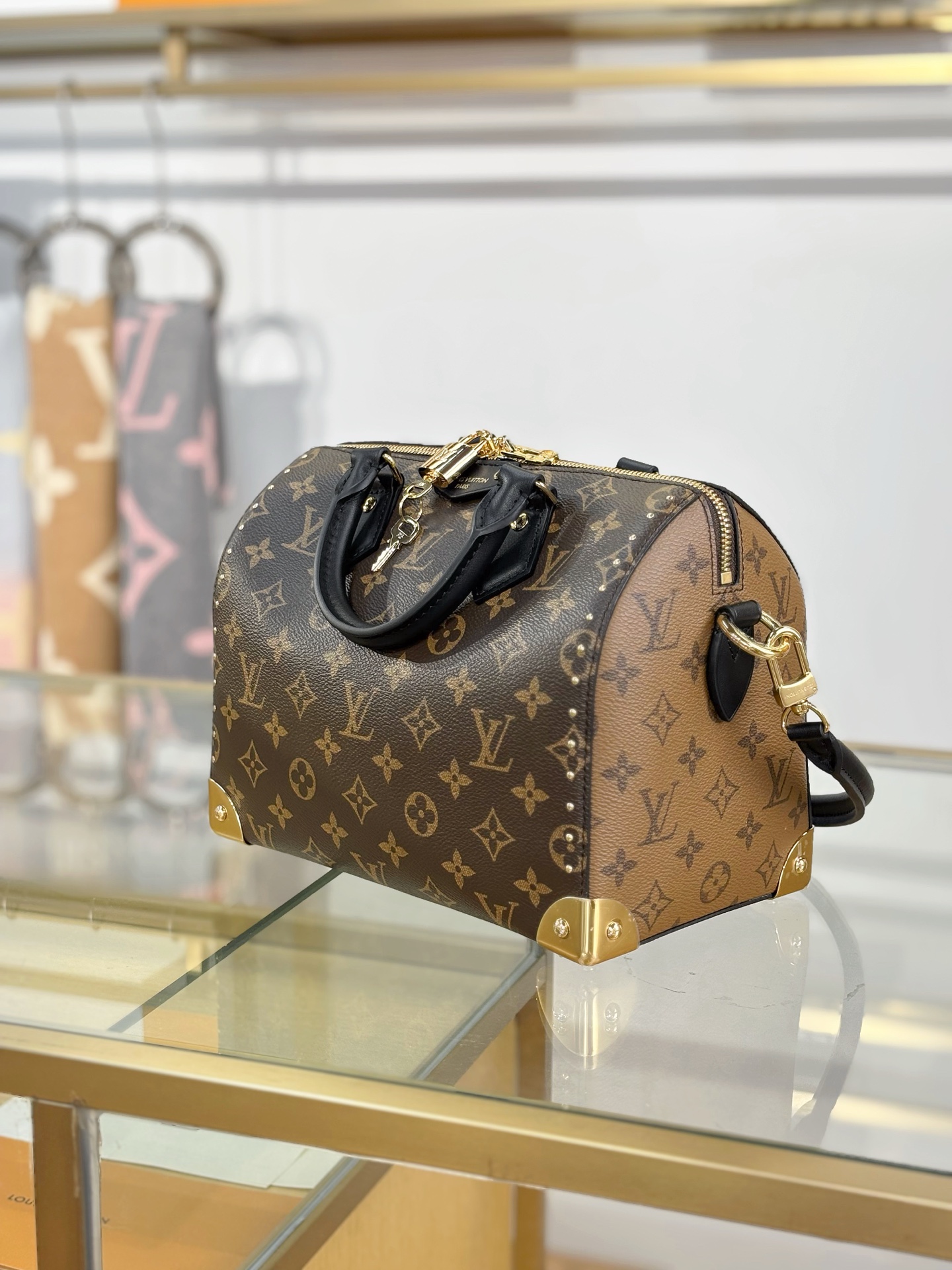 LV 一比一 Speedy Monogram手袋 黑色手柄點綴｜歐美奢侈品精品推薦
