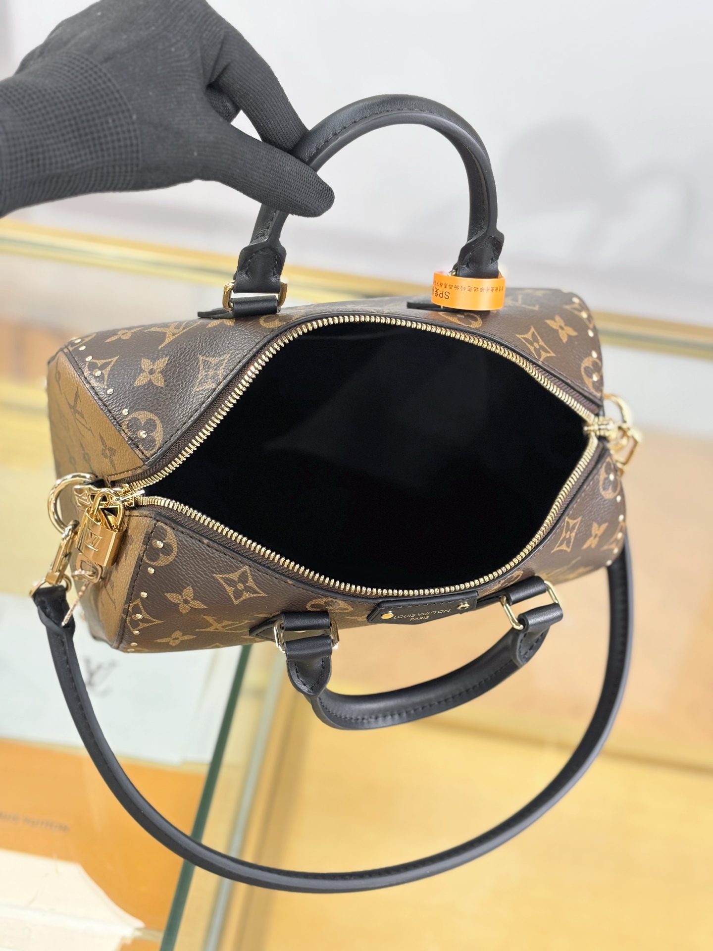LV 一比一 Speedy Monogram手袋 黑色手柄點綴｜歐美奢侈品精品推薦