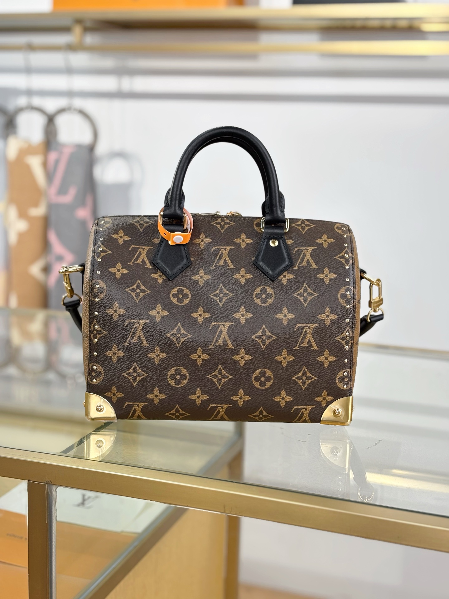 LV 一比一 Speedy Monogram手袋 黑色手柄點綴｜歐美奢侈品精品推薦