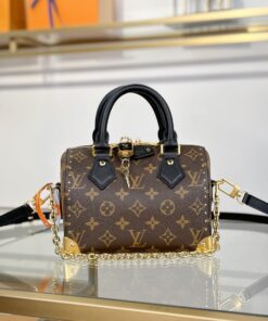 LV 原單 Speedy Nano Monogram 金鍊手袋