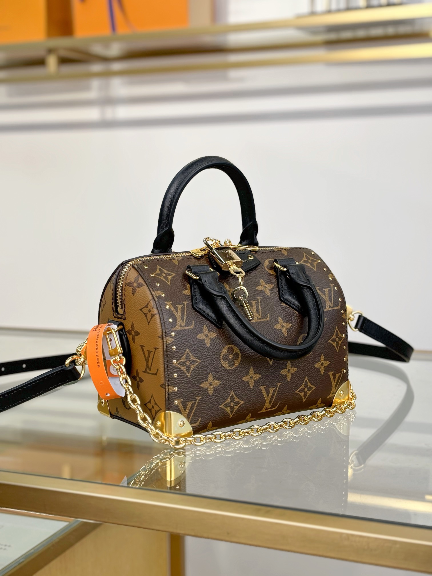 LV 原單 Speedy Nano Monogram 金鍊手袋｜歐美奢侈品精品推薦