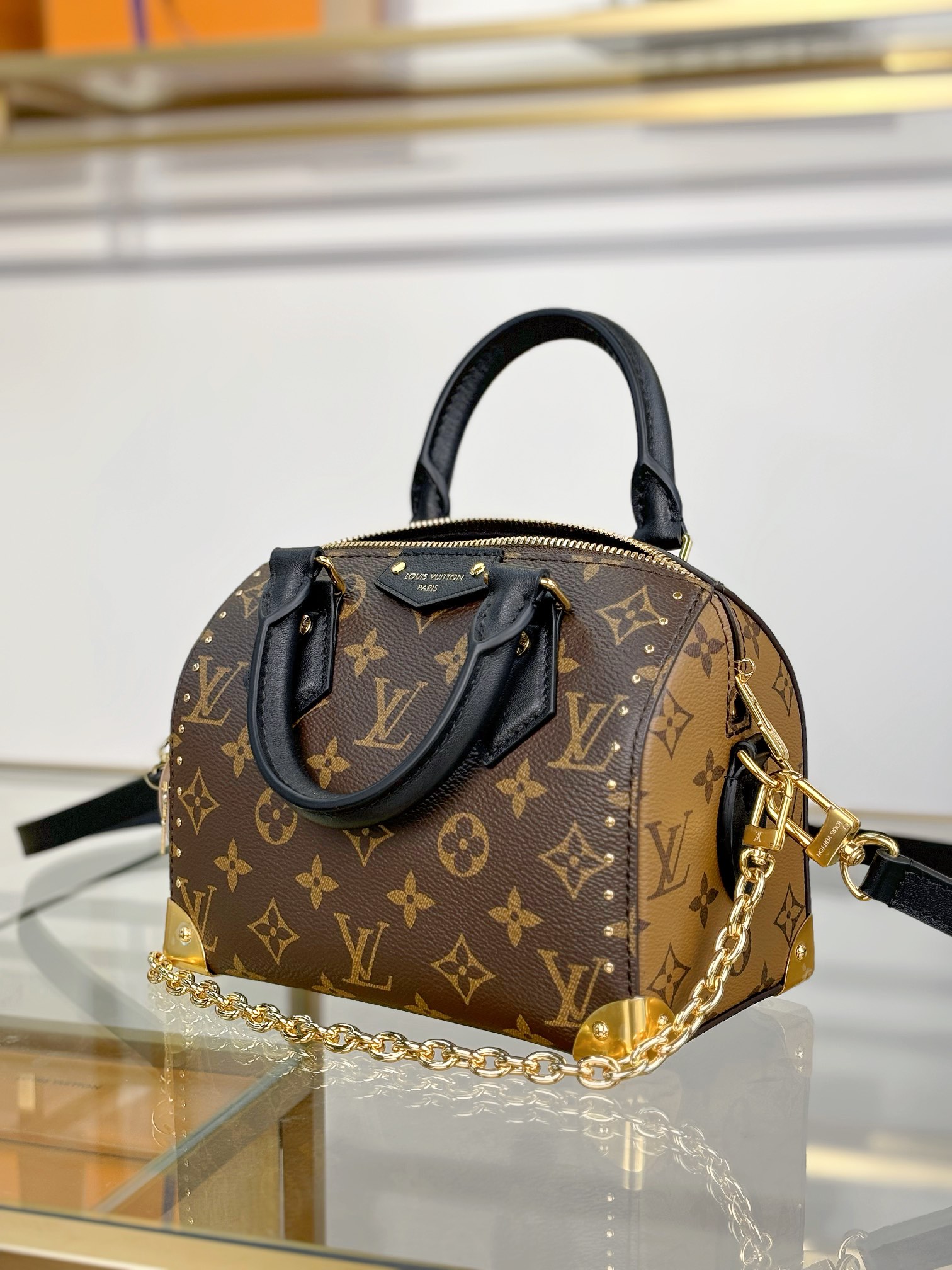 LV 原單 Speedy Nano Monogram 金鍊手袋｜歐美奢侈品精品推薦