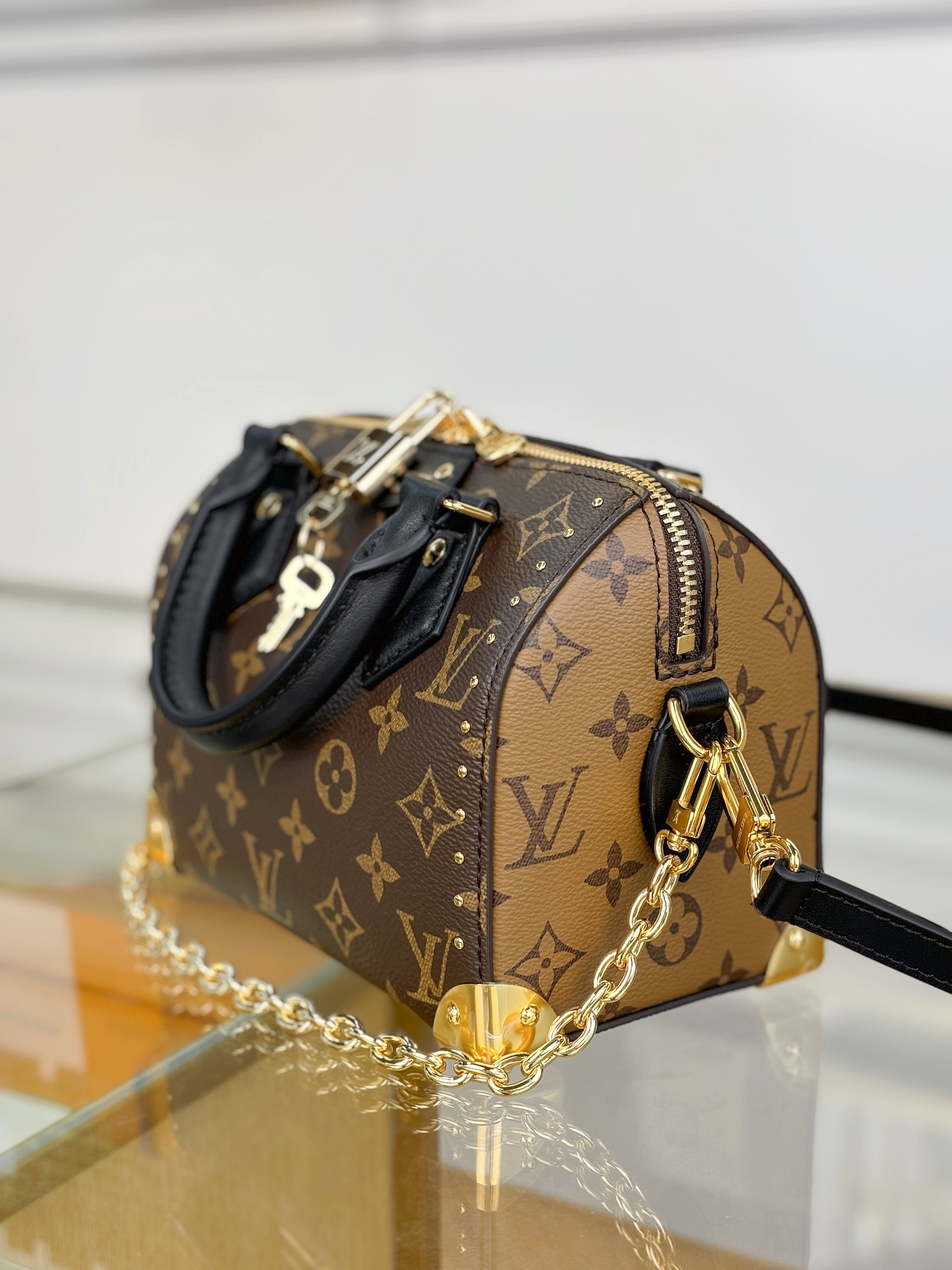 LV 原單 Speedy Nano Monogram 金鍊手袋｜歐美奢侈品精品推薦