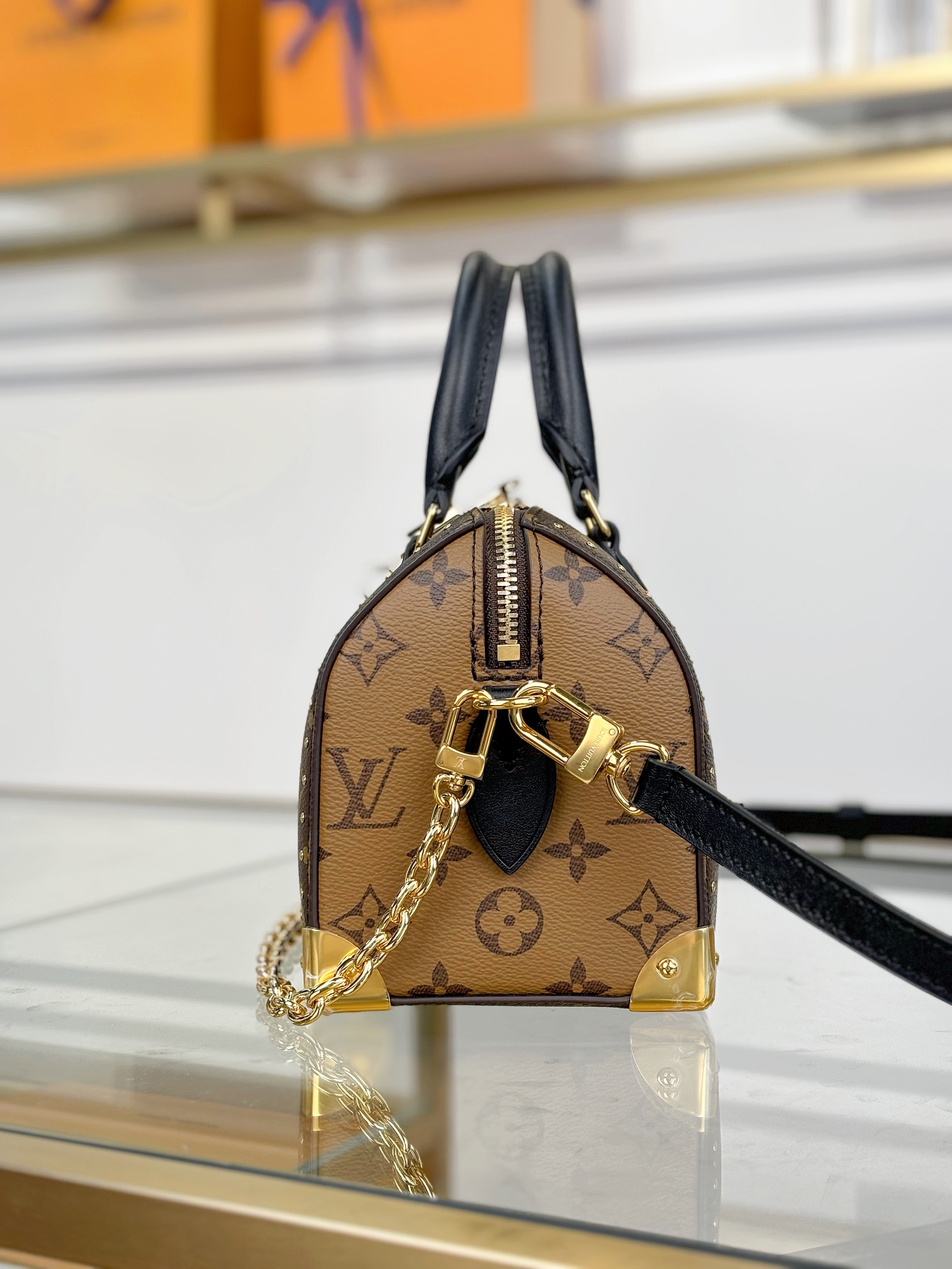 LV 原單 Speedy Nano Monogram 金鍊手袋｜歐美奢侈品精品推薦